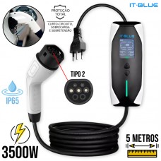 Carregador portátil para Carro Elétrico Bivolt Rápido LE-6852 It Blue